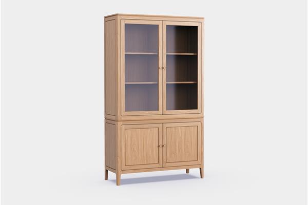 Fiera-eik-buffet-kast-2-deurs-met-glas-E02M