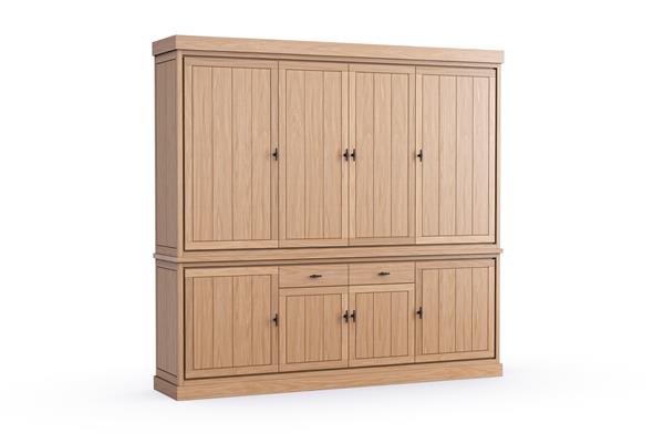 jura eiken buffet kast 4 deurs massief E02M