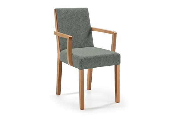 Jura Oak chair with armrests - Oak furniture
