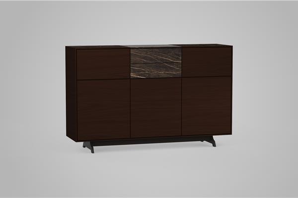 Highboard 3-doors solid - Oak furniture