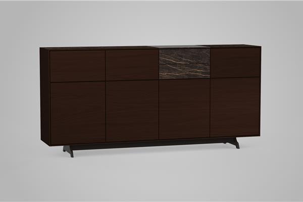 Highboard 4-doors solid - Oak furniture
