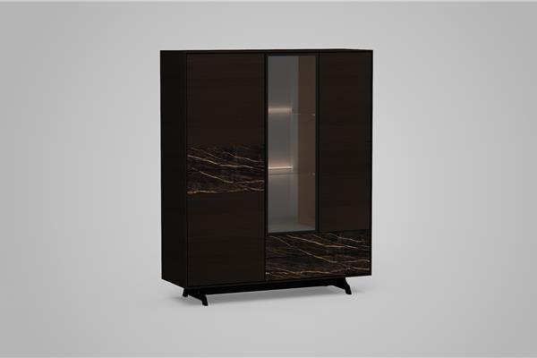 Vitrine à 4 portes - Meubles en chêne