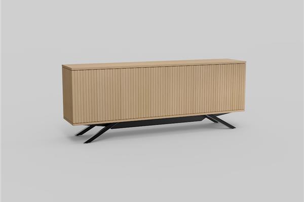 dressoir 4-deurs met sokkel - Eiken meubels