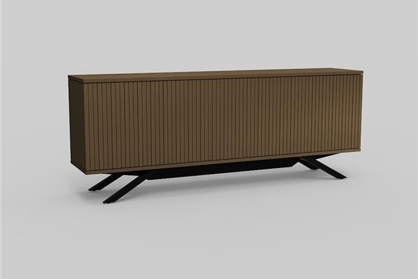 dressoir 4-deurs met sokkel - Eiken meubels