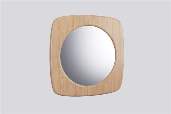 Miroir 90 x 90 cm - Meubles en chêne