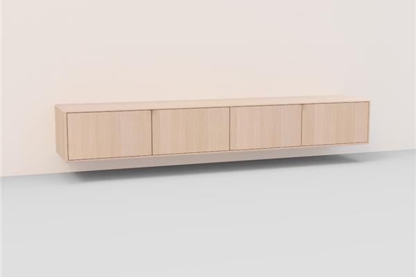 TV-kast hang 4-deurs - Eiken meubels