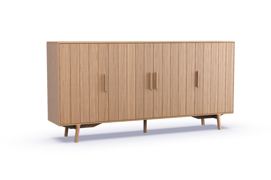 Buffet haut 4-portes - Theuns Meubles en chêne