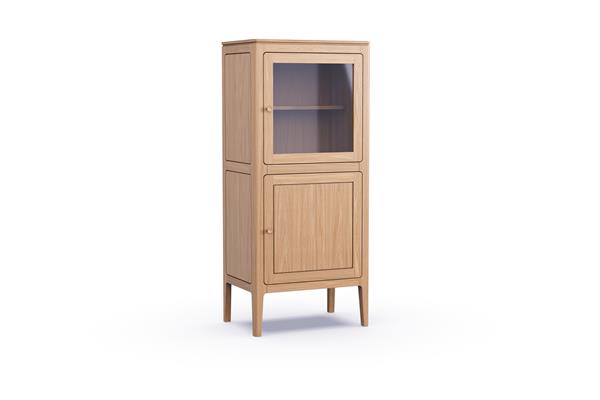 Barkast 2-deurs glas rechtsdraaiend - Theuns