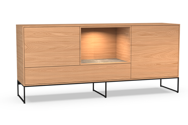 sideboard 3-doors open tray with base - Theuns
