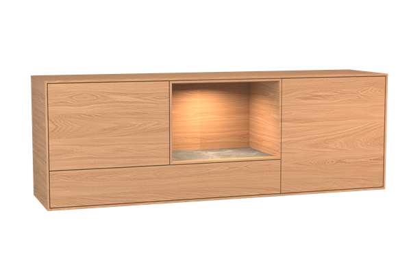 sideboard 3-doors open tray wall mounted - Theuns