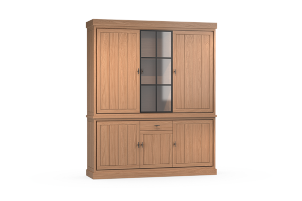 Vitrine-kast 3-deurs - Theuns