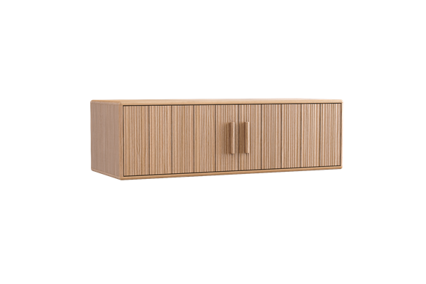 Wall-mounted TV cabinet with 2 doors - Theuns