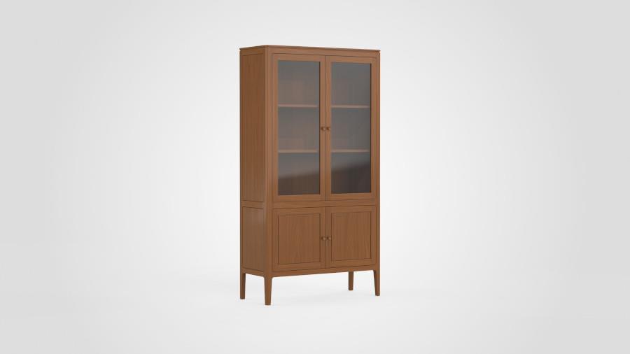 Vitrine-kast 2-deurs - Theuns Eiken meubels