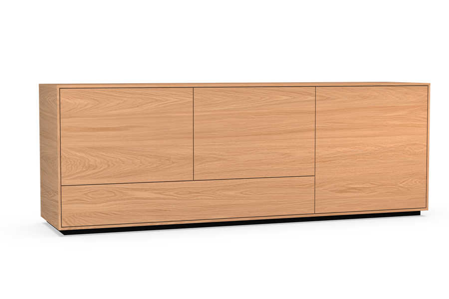 dressoir 3-deurs met plint - Theuns Eiken meubels