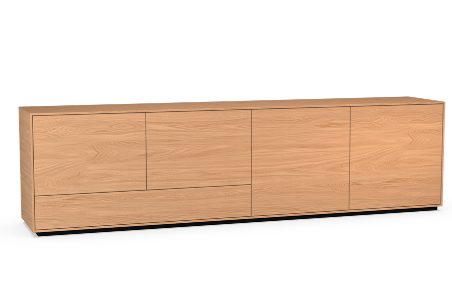 dressoir 4-deurs met plint - Theuns Eiken meubels