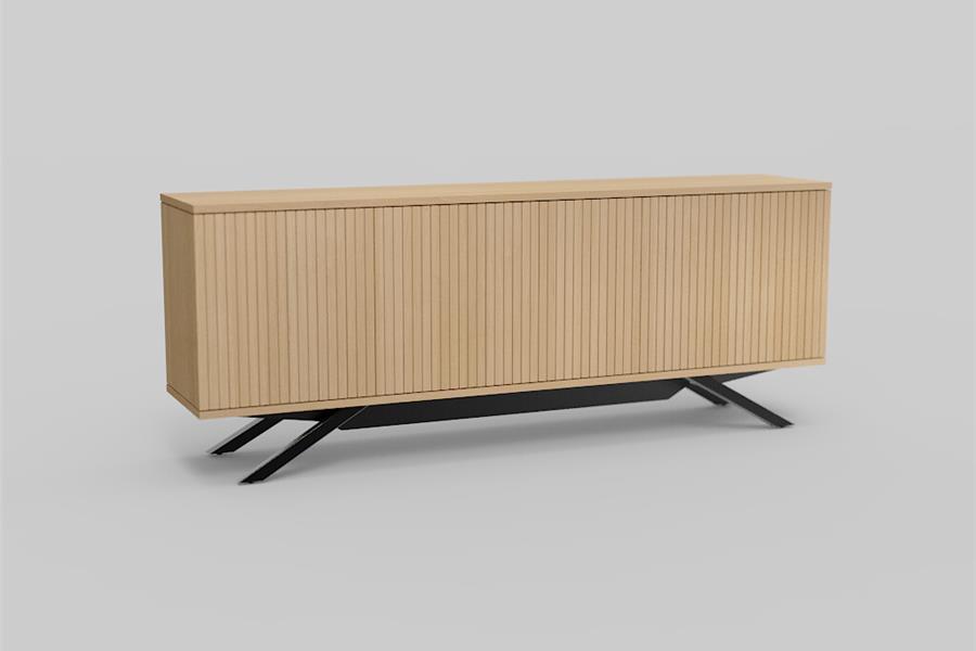dressoir 4-deurs met sokkel - Theuns Eiken meubels
